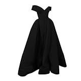 Abendkleid Damen Lang Ballkleider mit Schlitz Satin Ballkleid Abendkleider...