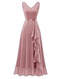 Berylove Chiffonkleid Damen Abendkleider Lang Jugendweihe Kleider Cocktailkleid...