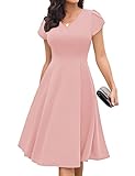 Gardenwed Festliche Kleider für Damen Abendkleider elegant für Hochzeit Rosa...