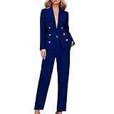 Hosenanzug Damen Festlich Elegant Anzug Für Outfit Abiball Mutter Business 2...