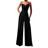Jumpsuit Damen Sommer Elegant Lang Overall, Playsuit Einteiler Kuschelig...