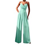 Jumpsuit Damen Sommer, Overall Festlich Hochzeit Hosenanzug, Lang Playsuit...