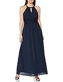 Vila Damen Vimilina Halterneck Maxi Dress - Noos Kleid, Total Eclipse, 36 EU