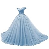JAEDEN Quinceanera Kleider Prinzessin Lang Tüll A-Linie Ballkleider...