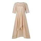 FUPODD Festliche Kleider Für Damen Brautjungfernkleid Silvesterkleid Silvester...