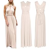 Abendkleid Lang Damen Elegant Rückenfreies Multiway Bandage Wickelkleid...