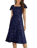 Berylove Festliche Kleider Für Hochzeit Kleid Glitzer Damen Cocktailkleid Damen...